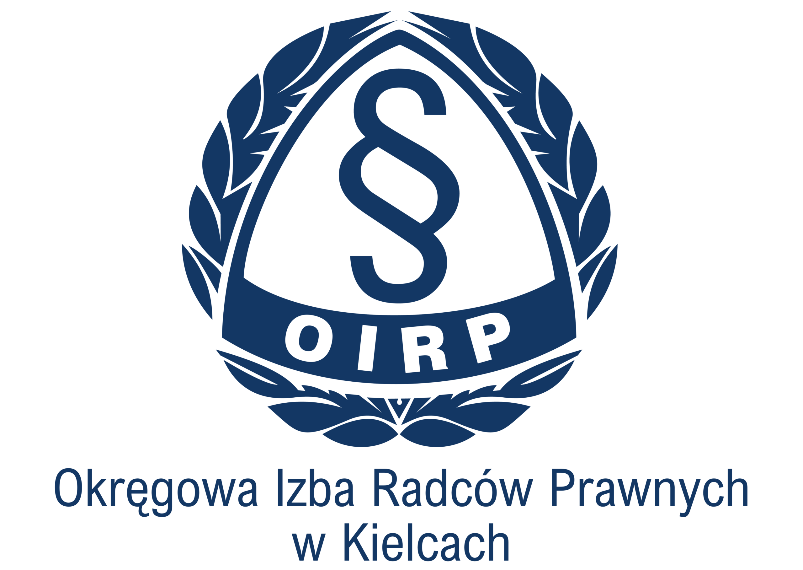 Logo OIRP Kielce pełne granatowe